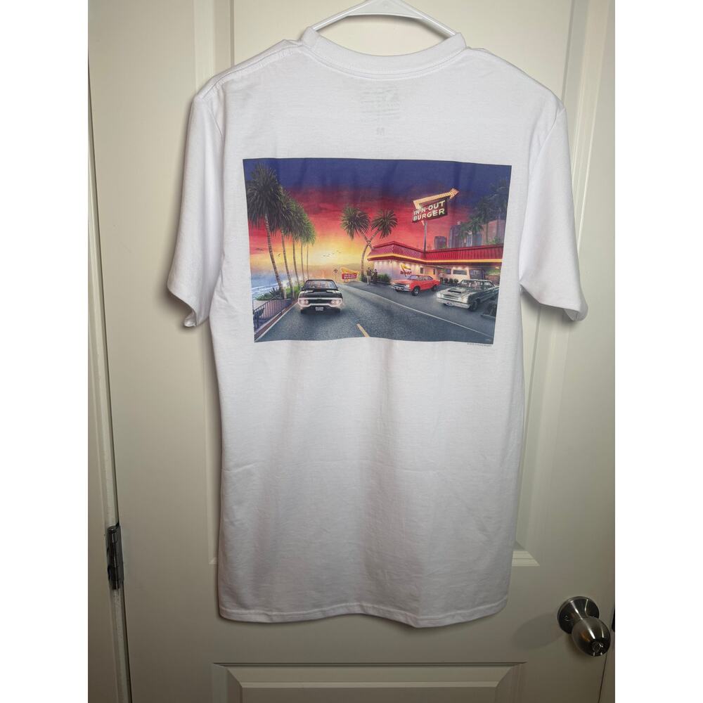 In-N-Out Burger California Graphic T-Shirt White Unisex Size M Made in USA